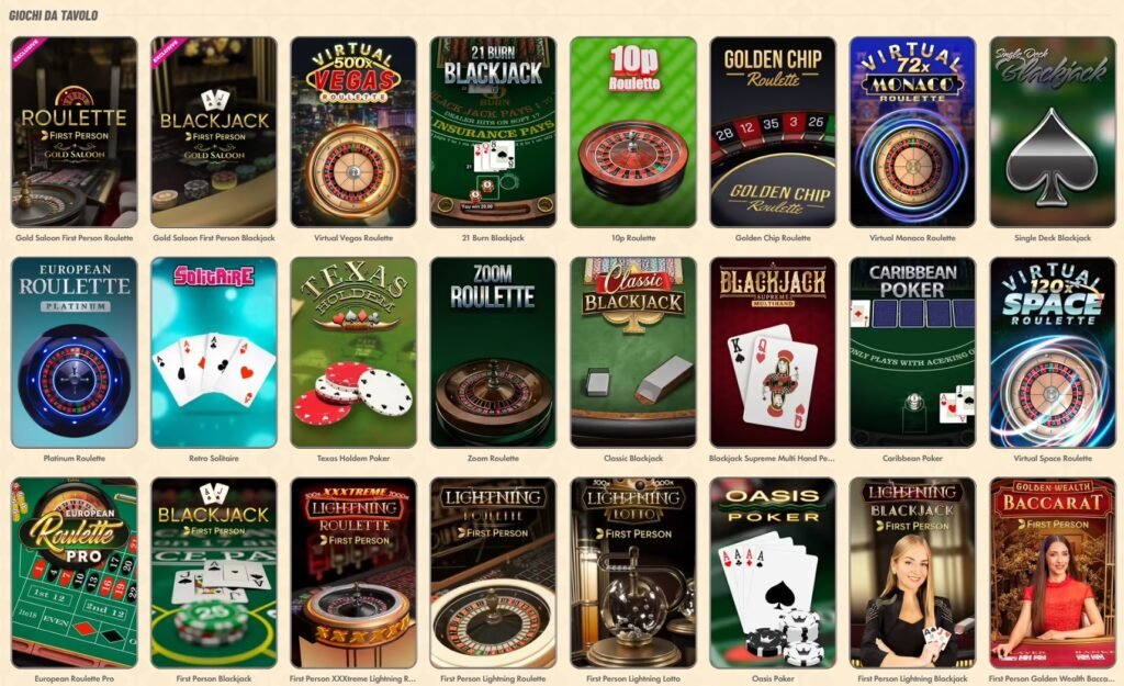 recensione di vegasino giochi da tavolo