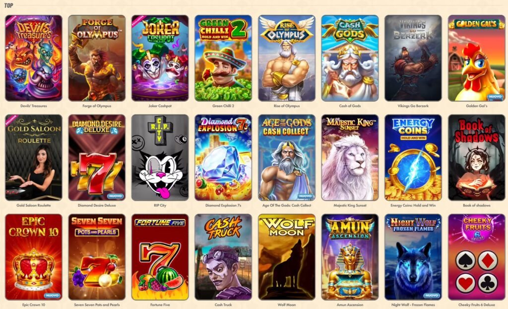 recensione di vegasino lista di giochi