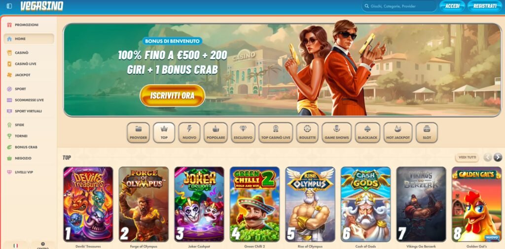 recensione di vegasino home